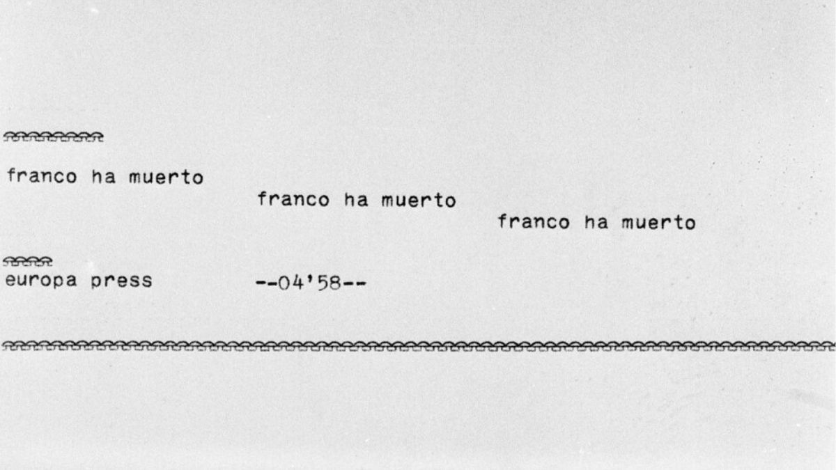 ‘Franco ha muerto’: la historia detrás del teletipo con el que Europa Press dio la primicia mundial