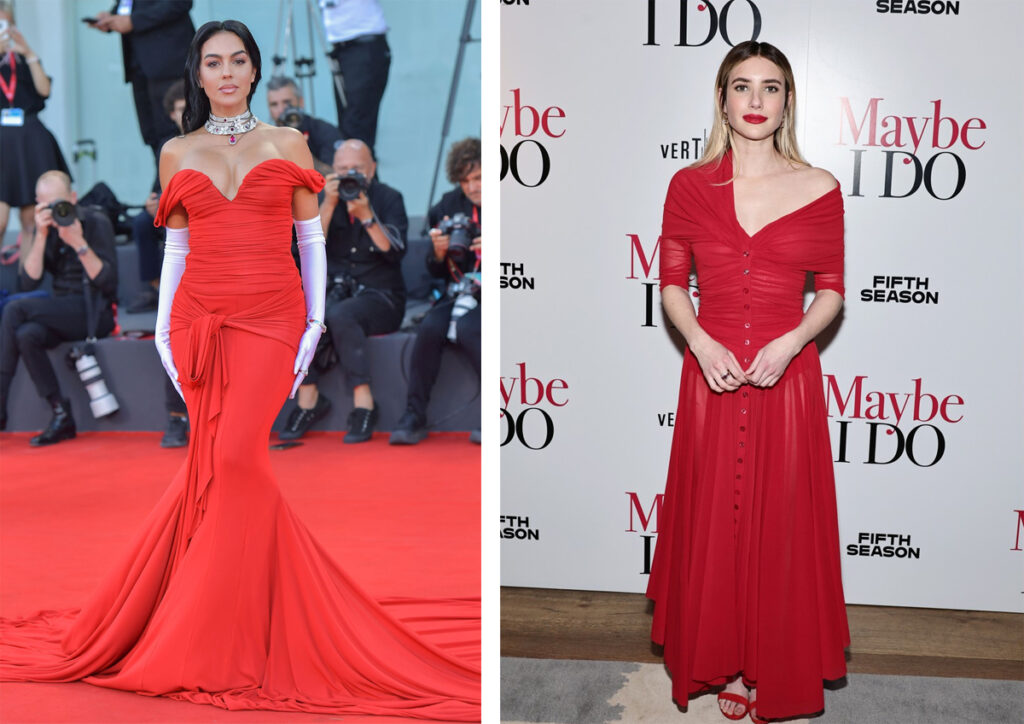 Georgina Rodríguez en el Festival de Venecia y Emma Roberts en el estreno de una película