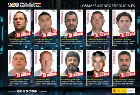 Un asesino, narcotraficantes y violadores: estos son los 10 fugitivos más buscados en España