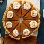 Pastel de batata Día de Acción de Gracias