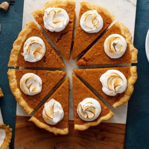 Pastel de batata Día de Acción de Gracias