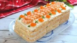 Pastel frío de atún y langostinos: una opción ligera y refrescante para cenas copiosas