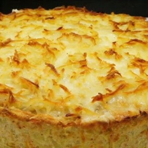 Pastel de jamón y queso