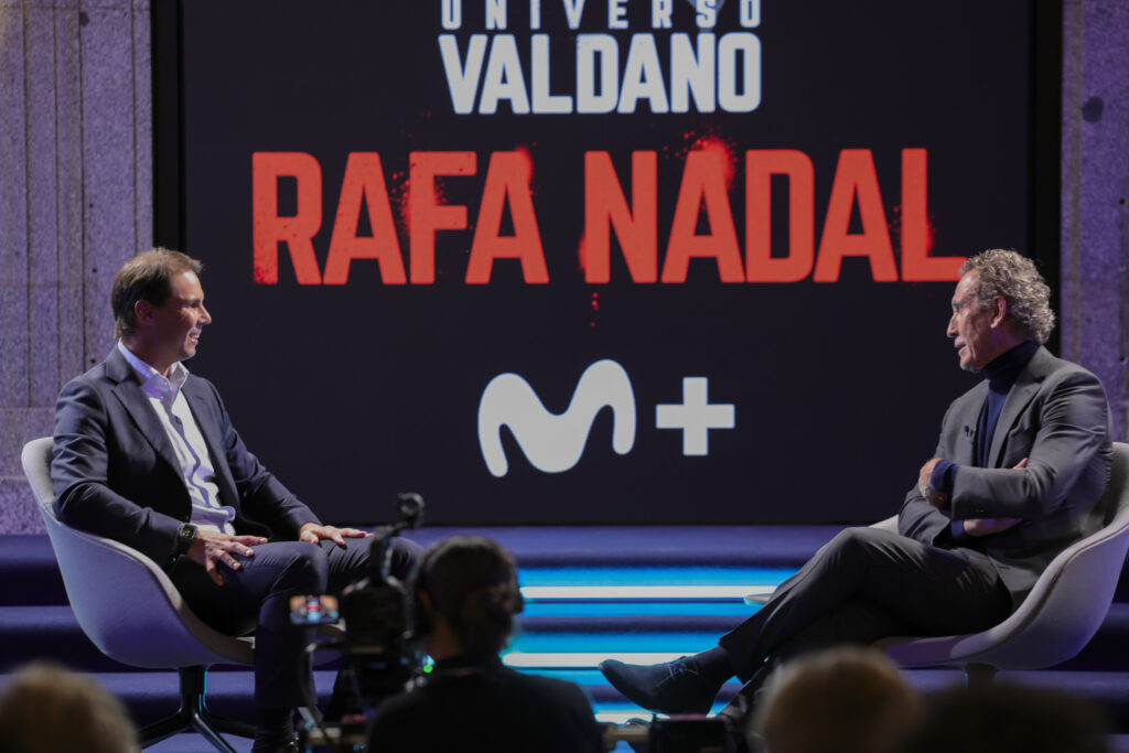 Jorge Valdano y Rafa Nadal en Universo Valdano, de Movistar+