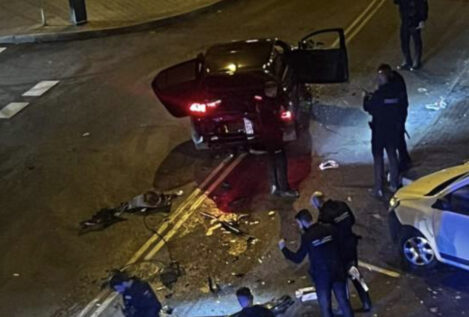 Secuestro en Madrid: tres coches embisten y tirotean a otro antes de raptar a su conductor