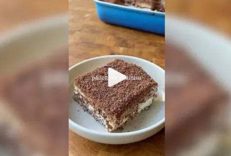 El tiramisú de panettone que se hace en un santiamén y conquista los paladares navideños