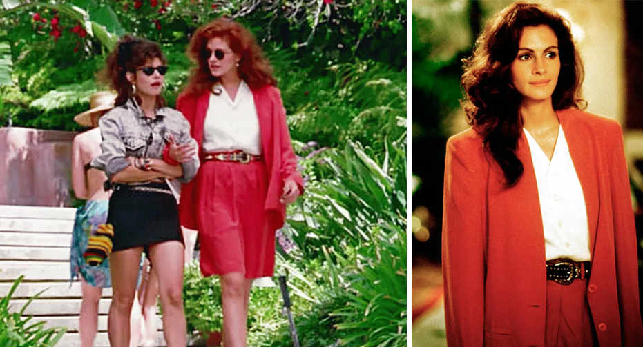 Traje de estilo masculino en color rojo. (Fuente: Touchstone Pictures)