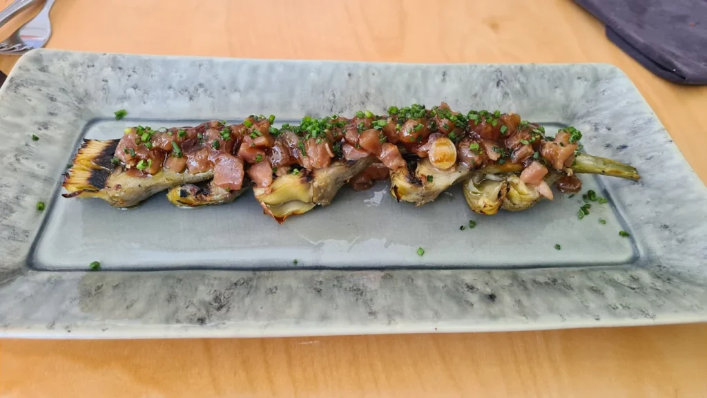 Uno de los platos de VÍTRIC Taverna Gastronòmica, Reus. VÍTRIC Taverna Gastronòmica