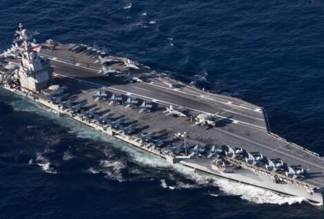 El mayor portaviones nuclear de EEUU pasa por España rumbo al Caribe