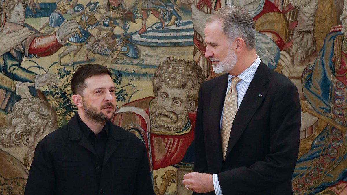 El Rey traslada a Zelenski el apoyo de España frente a Rusia y en su adhesión a la UE