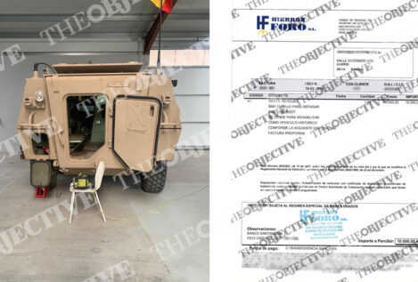 Patinazo de la Policía en Ávila: la tanqueta militar con ametralladora se alquila para películas