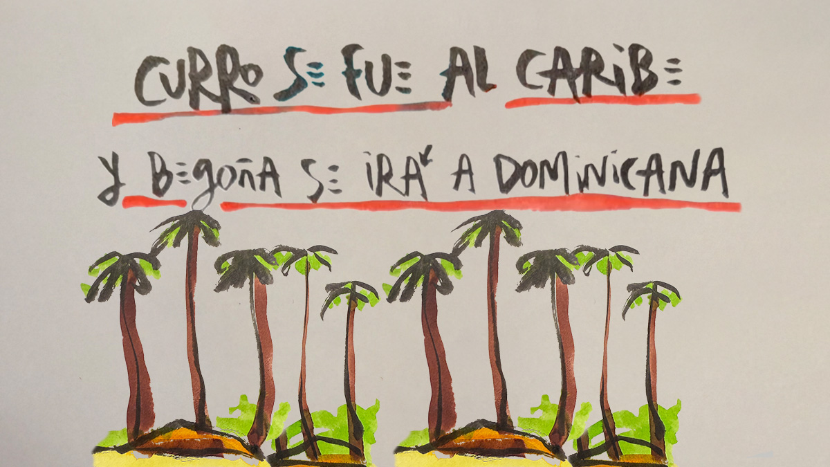 La viñeta sobre... Begoña se va al Caribe