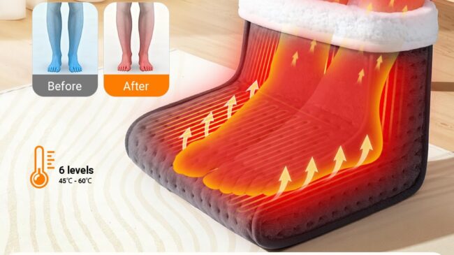 Convierte el frío en confort con los mejores calentadores de pies eléctricos