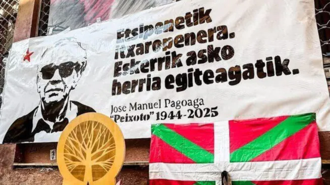 Covite denuncia una pancarta en Guipúzcoa en memoria de un dirigente de ETA fallecido