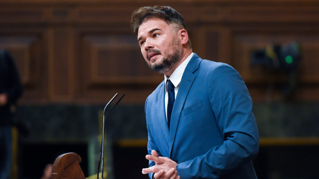 El portavoz de ERC, Gabriel Rufián