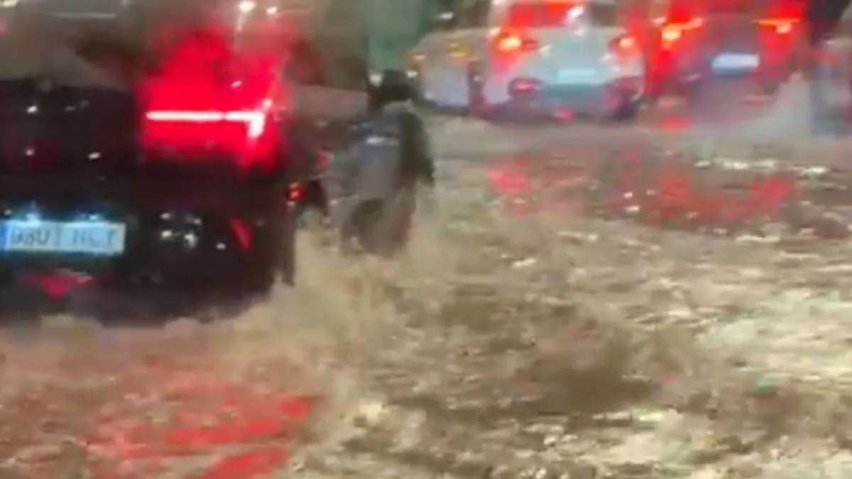 El temporal deja lluvias intensas en Málaga, en alerta naranja por viento y precipitaciones