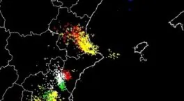 Una tormenta «extraordinaria» deja 1.500 rayos sobre la Comunidad Valenciana, según la Aemet