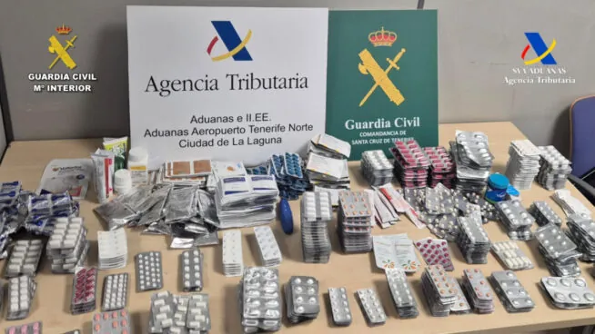 Intervenidos 70.000 medicamentos en maletas facturadas en el Aeropuerto Tenerife Norte