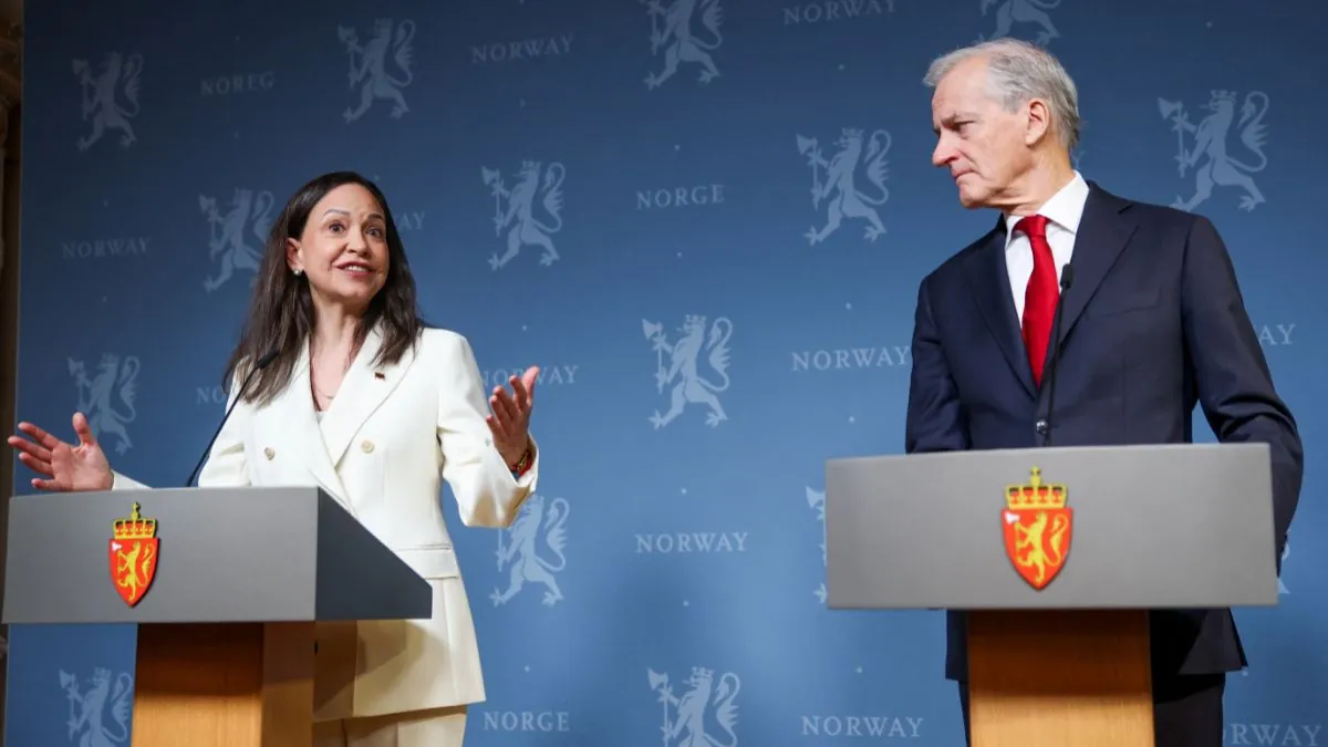 María Corina Machado, desde Oslo: «Tengo la esperanza de que Venezuela volverá a ser libre»