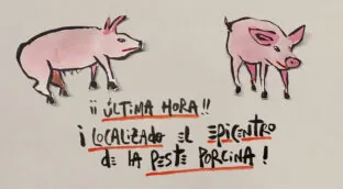 La viñeta sobre... la peste porcina