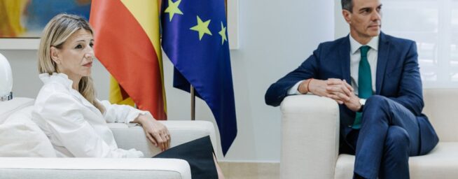 Yolanda Díaz cede a la presión de sus socios y aprieta a Sánchez: «Si no, será cómplice»