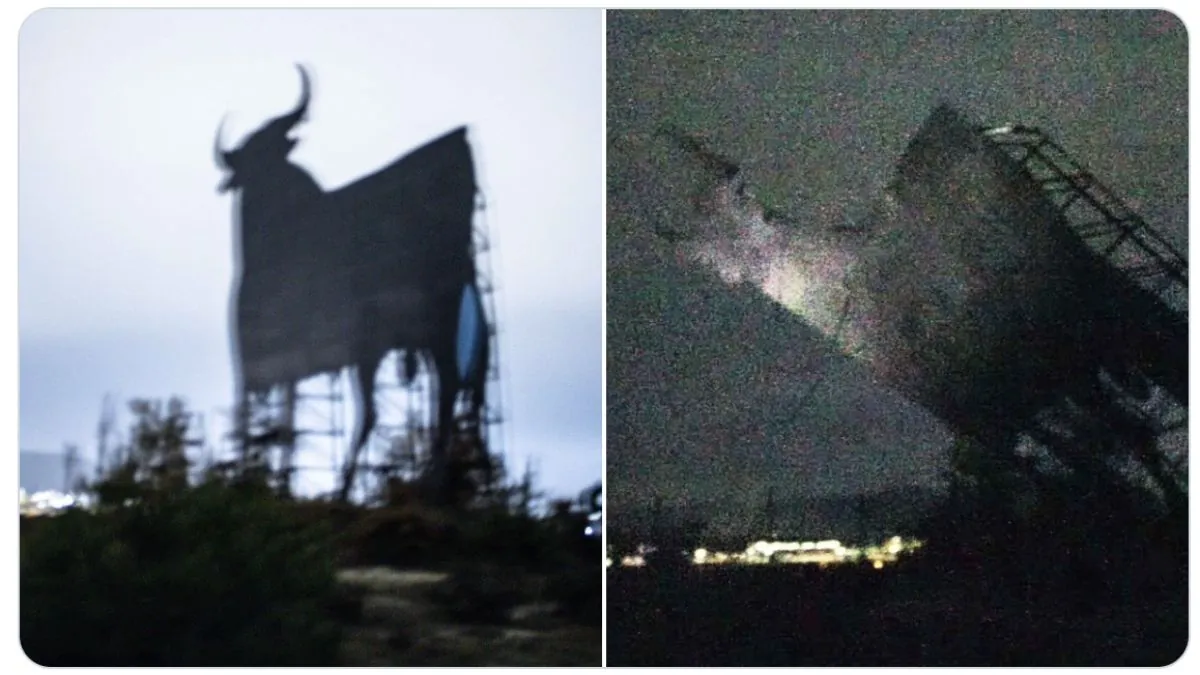 Abertzales derriban el único toro de Osborne que había en el País Vasco: «Por españolista»