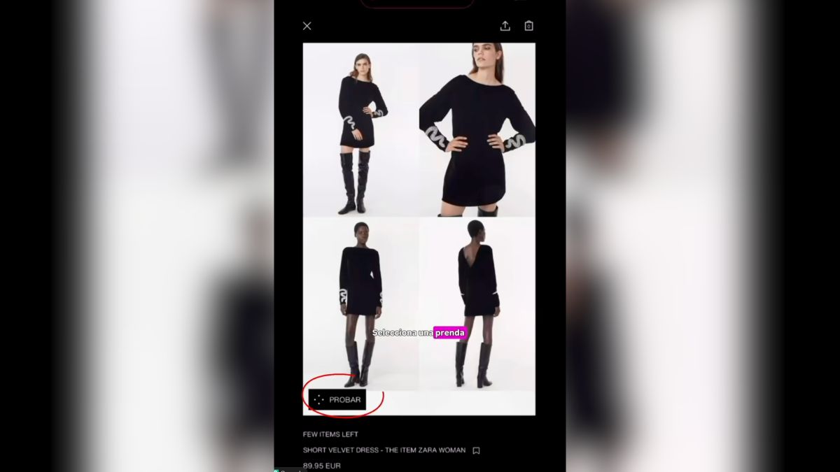 Así funciona la nueva herramienta de Zara para probarse ropa sin pasar por el probador