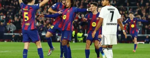 Koundé se viste de héroe: doblete y remontada del Barça ante el Eintracht en Champions