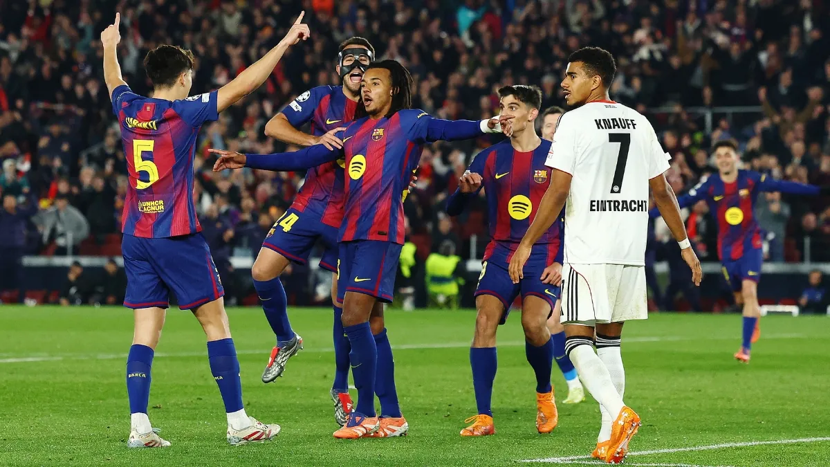 Koundé se viste de héroe: doblete y remontada del Barça ante el Eintracht en Champions