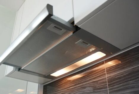 Radiografía de una campana de cocina doméstica