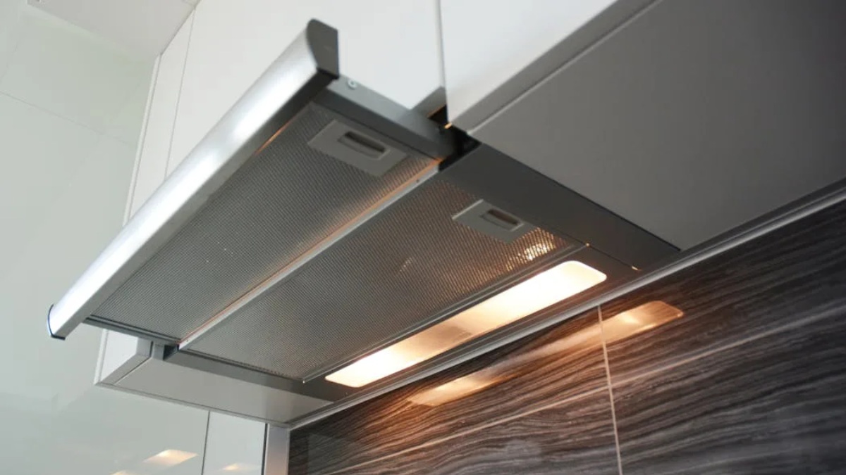 Radiografía de una campana de cocina doméstica