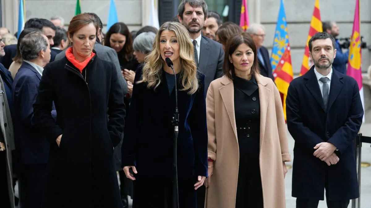 Yolanda Díaz asegura que «las gentes de bien sienten desafección» hacia la Constitución