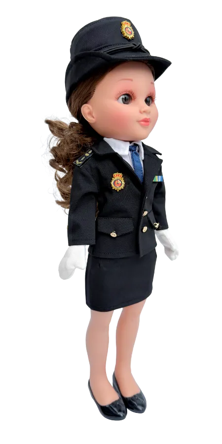 Gala, la muñeca solidaria de la Policía Nacional. Muñeca Policía