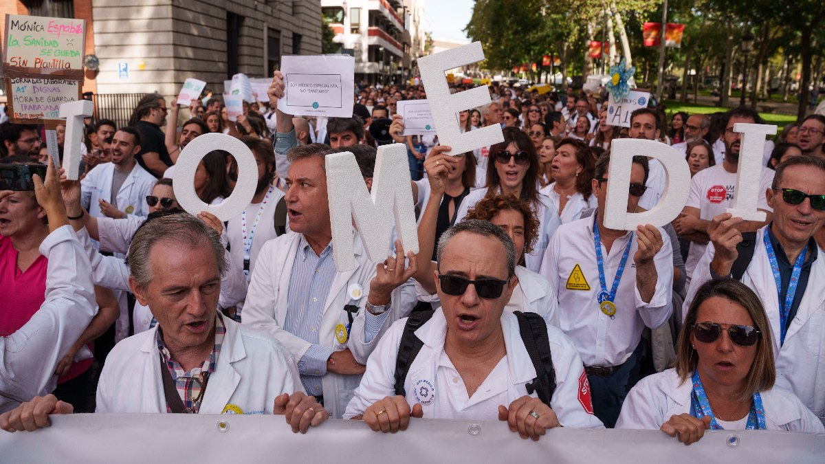 Arranca la tercera huelga general de médicos en un año: cuatro días de paros consecutivos