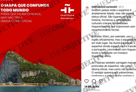 El Instituto Cervantes trata a Gibraltar como país en su publicidad en redes sociales