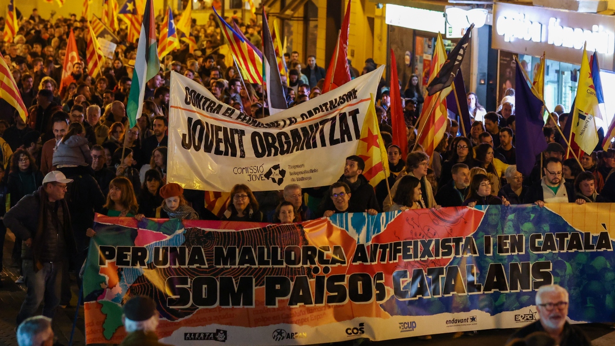 Un millar de personas reivindican en Palma la autodeterminación y una Mallorca en catalán