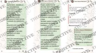 Pradas alertó a Mazón a las 13.03 horas en la dana de que «preocupa» el barranco del Poyo