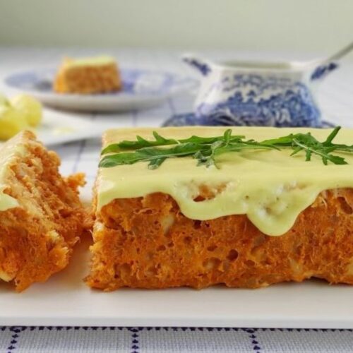 Pastel de pescado azul