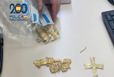 La Policía recupera una corona visigoda del siglo VI en una operación con siete detenidos