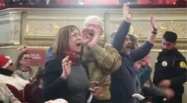 Activistas piden «mil millones de euros» para Palestina durante el sorteo de Navidad