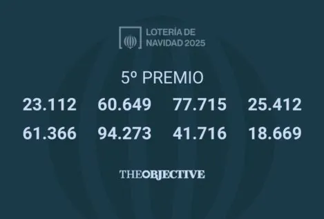 23.112, 60.649, 77.715, 25.412, 61.366, 94.273,  41.716 y 18.669: quintos premios de la Lotería de Navidad
