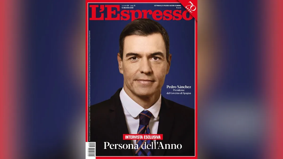 La revista italiana ‘L’Espresso’ nombra a Sánchez persona del año