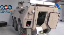 Asombro entre los militares por el blindado de combate incautado a una trama del fuel