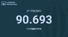 90.693: tercer premio de la Lotería de Navidad 2025