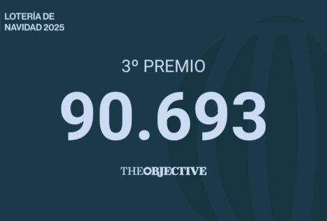 90.693: tercer premio de la Lotería de Navidad 2025