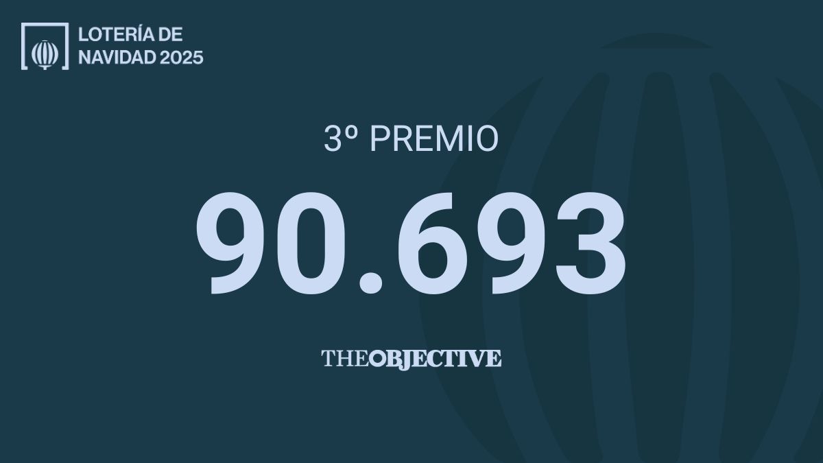 90.693: tercer premio de la Lotería de Navidad 2025