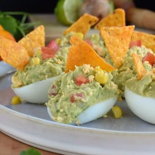 Huevos rellenos vegetarianos