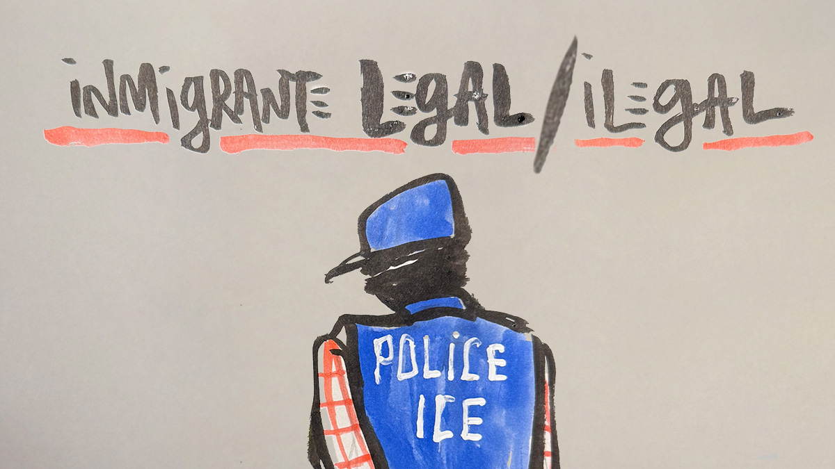 La viñeta animada sobre... el inmigrante Maduro