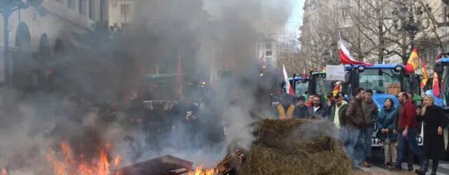 Agricultores y ganaderos protestan contra el acuerdo de la UE con Mercosur