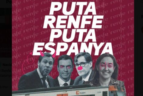 Vuelve el «Puta España» de los independentistas por el colapso en Rodalies
